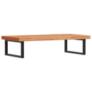 vidaXL acél és tömör bükkfa falra szerelhető mosdópolc