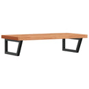 vidaXL acél és tömör bükkfa falra szerelhető mosdópolc