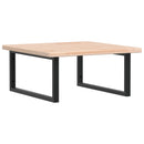 vidaXL acél és tömör tölgyfa falra szerelhető mosdópolc