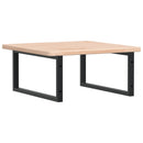 vidaXL acél és tömör tölgyfa falra szerelhető mosdópolc