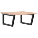 vidaXL acél és tömör tölgyfa falra szerelhető mosdópolc