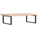 vidaXL acél és tömör tölgyfa falra szerelhető mosdópolc