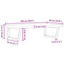 vidaXL acél és tömör tölgyfa falra szerelhető mosdópolc