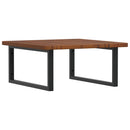 vidaXL acél és tömör tölgyfa falra szerelhető mosdópolc