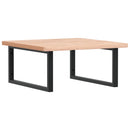 vidaXL acél és tömör bükkfa falra szerelhető mosdópolc