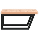 vidaXL acél és tömör bükkfa falra szerelhető mosdópolc