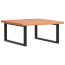 vidaXL acél és tömör bükkfa falra szerelhető mosdópolc