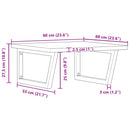 vidaXL acél és tömör bükkfa falra szerelhető mosdópolc