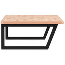 vidaXL acél és tömör bükkfa falra szerelhető mosdópolc