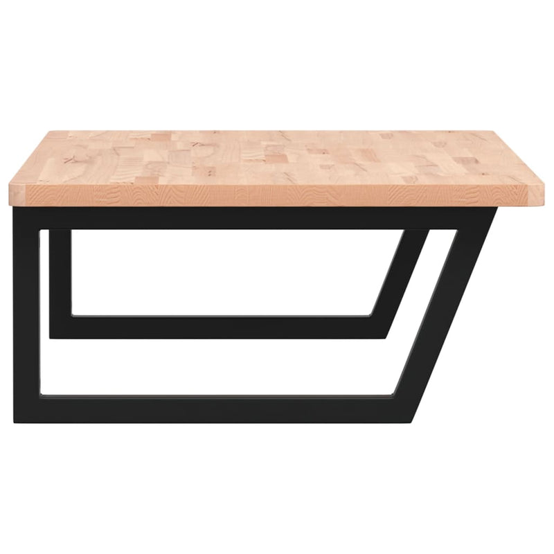 vidaXL acél és tömör bükkfa falra szerelhető mosdópolc