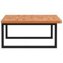 vidaXL acél és tömör bükkfa falra szerelhető mosdópolc