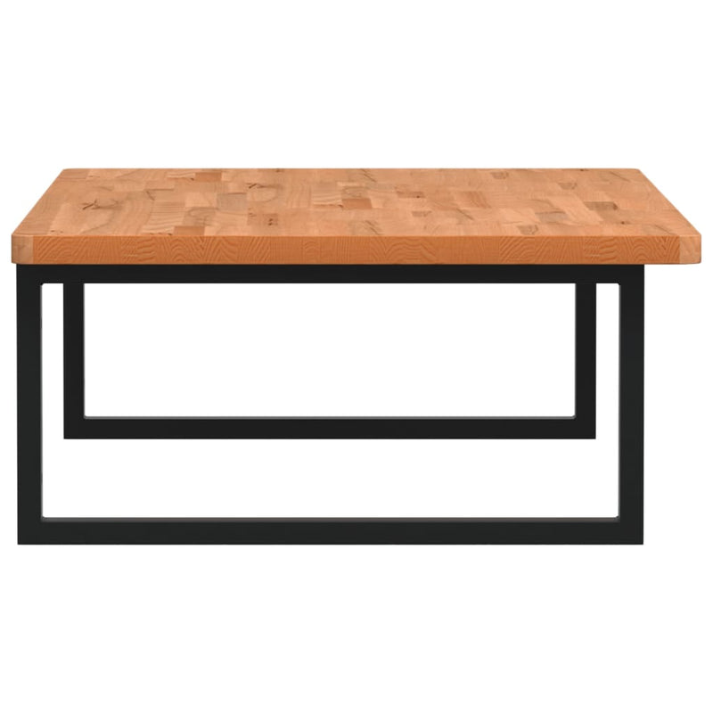 vidaXL acél és tömör bükkfa falra szerelhető mosdópolc