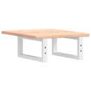 vidaXL acél és tömör tölgyfa falra szerelhető mosdópolc