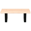 vidaXL acél és tömör tölgyfa falra szerelhető mosdópolc