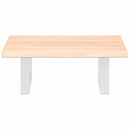 vidaXL acél és tömör tölgyfa falra szerelhető mosdópolc