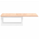 vidaXL acél és tömör tölgyfa falra szerelhető mosdópolc