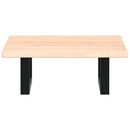 vidaXL acél és tömör tölgyfa falra szerelhető mosdópolc