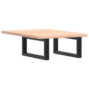 vidaXL acél és tömör tölgyfa falra szerelhető mosdópolc