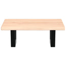 vidaXL acél és tömör tölgyfa falra szerelhető mosdópolc