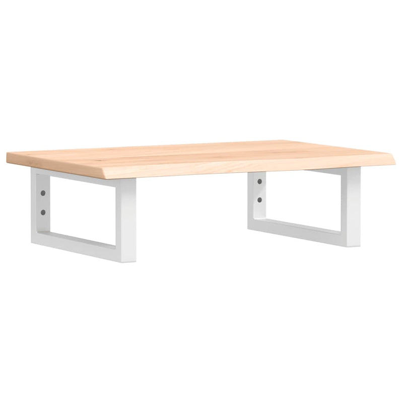 vidaXL acél és tömör tölgyfa falra szerelhető mosdópolc