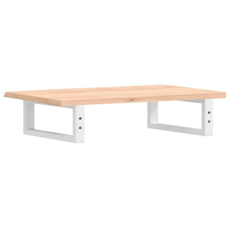 vidaXL acél és tömör tölgyfa falra szerelhető mosdópolc