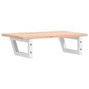 vidaXL acél és tömör tölgyfa falra szerelhető mosdópolc