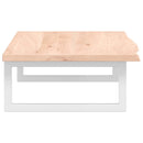 vidaXL acél és tömör tölgyfa falra szerelhető mosdópolc