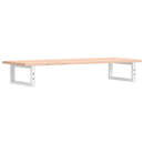 vidaXL acél és tömör tölgyfa falra szerelhető mosdópolc