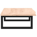 vidaXL acél és tömör tölgyfa falra szerelhető mosdópolc