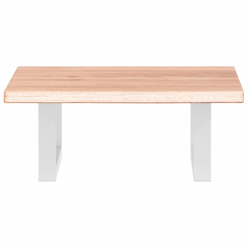 vidaXL acél és tömör tölgyfa falra szerelhető mosdópolc