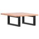 vidaXL acél és tömör tölgyfa falra szerelhető mosdópolc