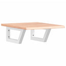 vidaXL acél és tömör tölgyfa falra szerelhető mosdópolc