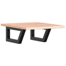 vidaXL acél és tömör tölgyfa falra szerelhető mosdópolc