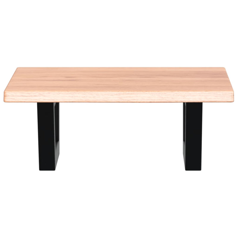 vidaXL acél és tömör tölgyfa falra szerelhető mosdópolc