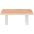 vidaXL acél és tömör tölgyfa falra szerelhető mosdópolc