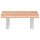 vidaXL acél és tömör tölgyfa falra szerelhető mosdópolc