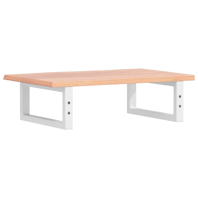 vidaXL acél és tömör tölgyfa falra szerelhető mosdópolc