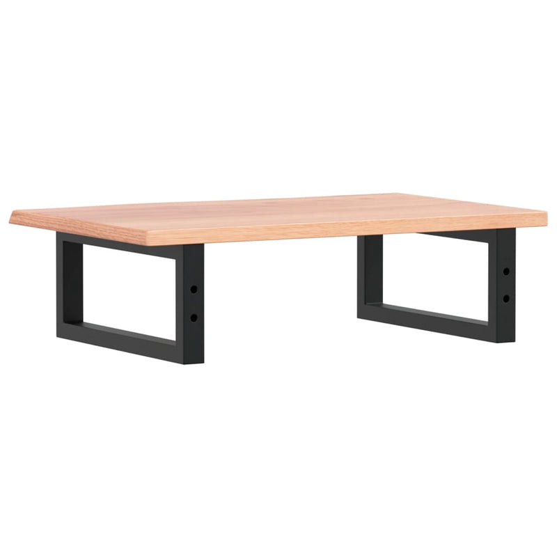 vidaXL acél és tömör tölgyfa falra szerelhető mosdópolc