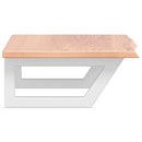 vidaXL acél és tömör tölgyfa falra szerelhető mosdópolc