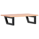 vidaXL acél és tömör tölgyfa falra szerelhető mosdópolc