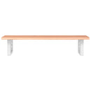 vidaXL acél és tömör tölgyfa falra szerelhető mosdópolc