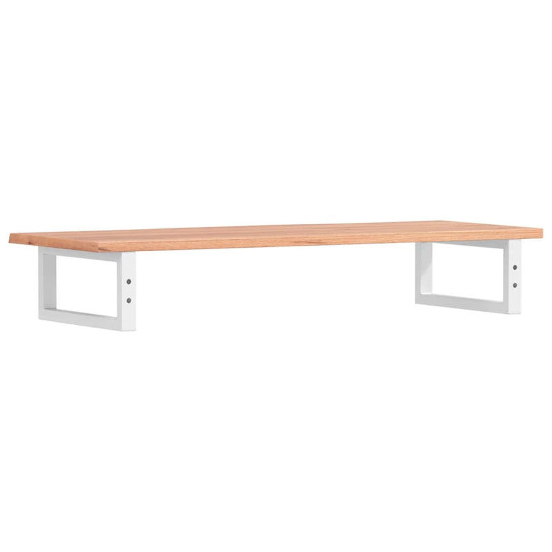 vidaXL acél és tömör tölgyfa falra szerelhető mosdópolc