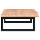 vidaXL acél és tömör tölgyfa falra szerelhető mosdópolc