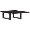 vidaXL acél és tömör tölgyfa falra szerelhető mosdópolc