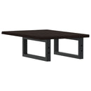 vidaXL acél és tömör tölgyfa falra szerelhető mosdópolc