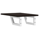 vidaXL acél és tömör tölgyfa falra szerelhető mosdópolc