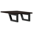 vidaXL acél és tömör tölgyfa falra szerelhető mosdópolc