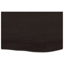 vidaXL acél és tömör tölgyfa falra szerelhető mosdópolc