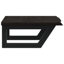 vidaXL acél és tömör tölgyfa falra szerelhető mosdópolc