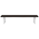 vidaXL acél és tömör tölgyfa falra szerelhető mosdópolc